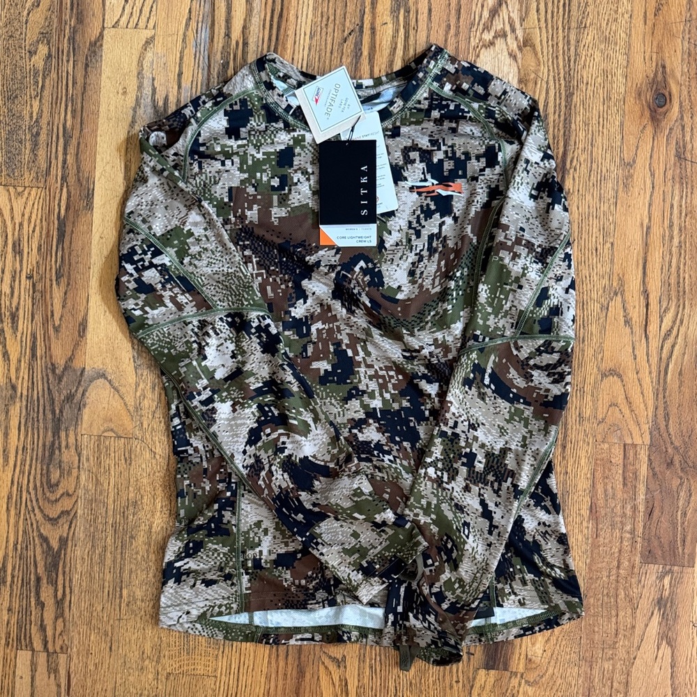 SITKA women’s Core Lt Wt Crew Subalpine Long Sleeve - Medium